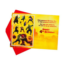 Hallmark Marvel Avengers Birthday Card - Age 4