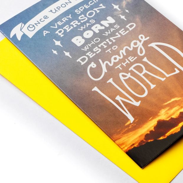 Hallmark Birthday Card - Change the World