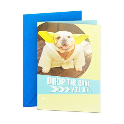 Hallmark Star Wars Yoda Dog Birthday Card