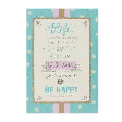 Connections from Hallmark Birthday Card - Worry Less, Laugh More