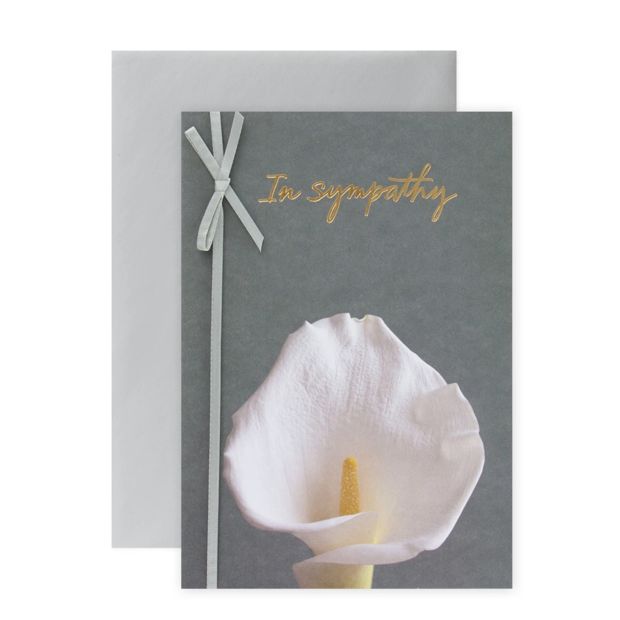 Connections from Hallmark Sympathy Card - Calla Lily