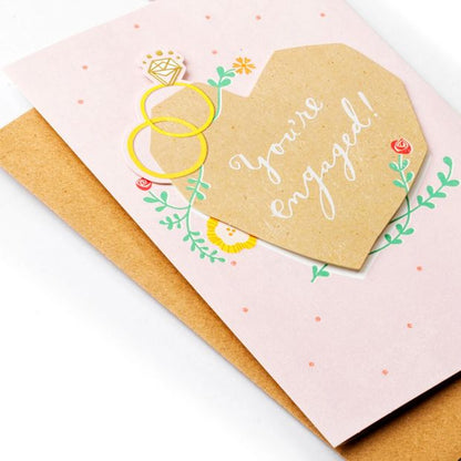 Hallmark Engagement Card - Rings