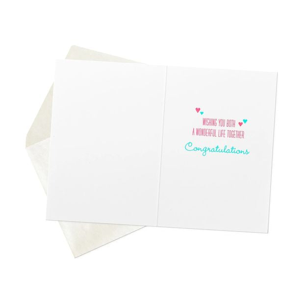 Hallmark Wedding Card - Heart Confetti