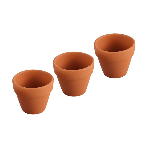 Mini Terracotta Pots, 3 Pack - Anko