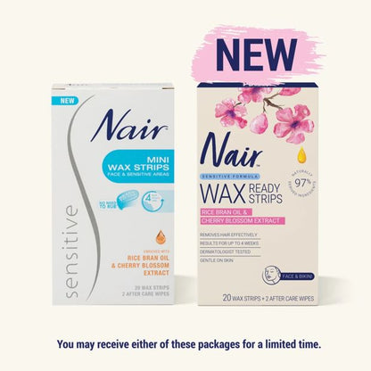 Nair Sensitive Mini Wax Strips - 20 Pack