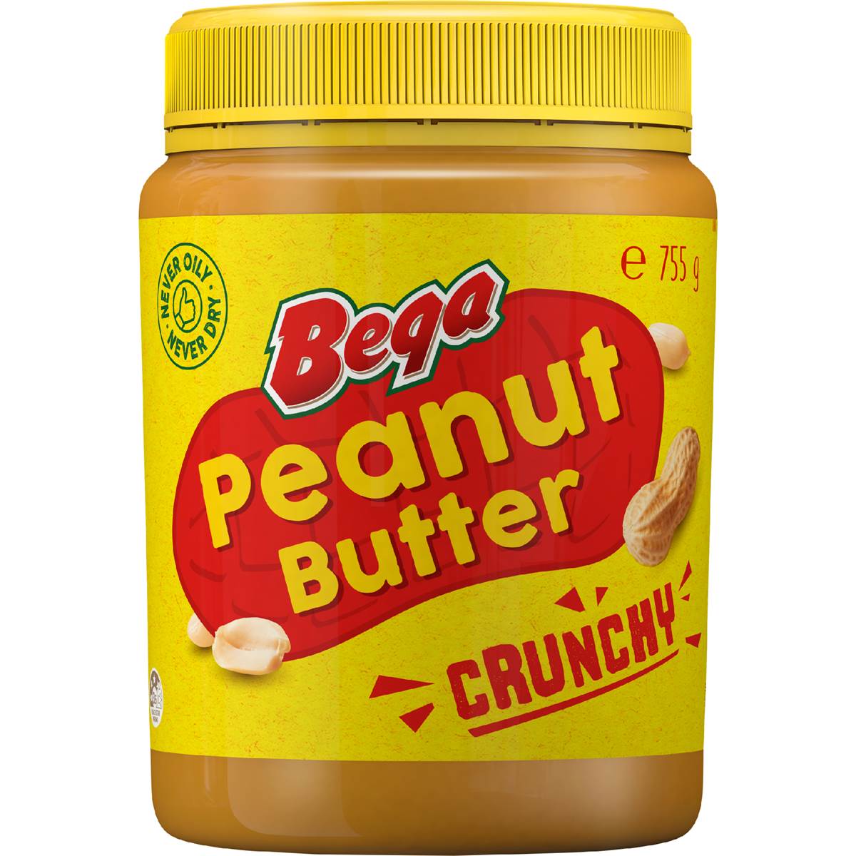 Bega Crunchy Peanut Butter 755g