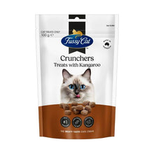 FUSSY CAT GRAIN FREE CRUNCHERS ADULT CAT TREATS WITH KANGAROO 100 GRAM