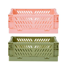 2 Pack Collapsible Containers - Pink and Green