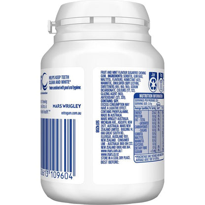 Wrigley's Extra White Sugar Free Bubblemint Bottle - 64g