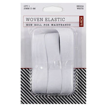 Birch Woven Elastic - White