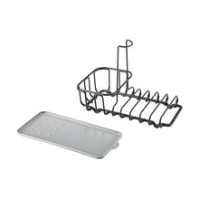 Kitchen Sink Organiser - Black Metal Wire & Tray