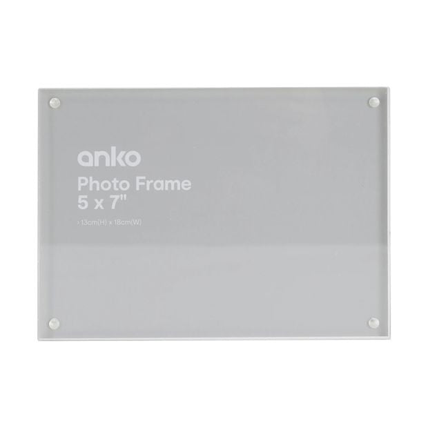 Acrylic Block Photo Frame, 5"x 7" - Anko
