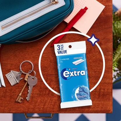 Wrigley's Extra Peppermint Chewing Gum - 3 Pack