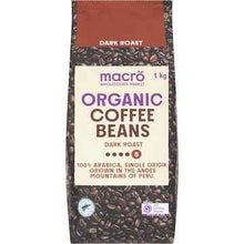 Macro Coffee Beans Peruvian Dark 1kg