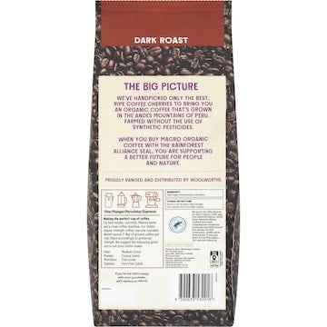 Macro Coffee Beans Peruvian Dark 1kg