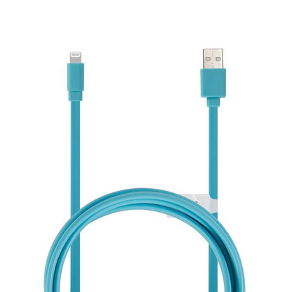 Lightning Cable, 1m Noodle Aqua - Anko