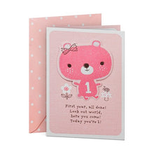 Hallmark 1st Birthday Card - Look Out World