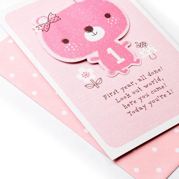 Hallmark 1st Birthday Card - Look Out World