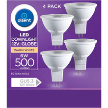 Olsent Led Gu5.3 Mr16 6w 500lm Ww 60' 4 Pack