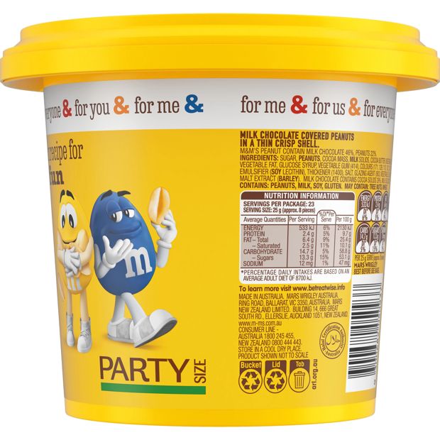 M&M's Peanut Party Bucket 575g