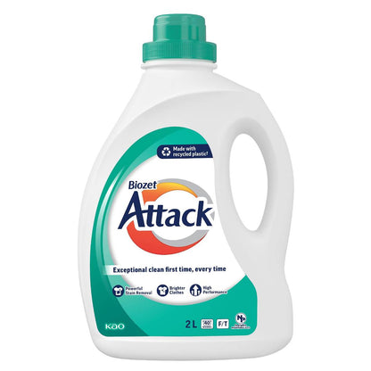 Biozet Attack Front & Top Loader Regular Laundry Liquid 2l