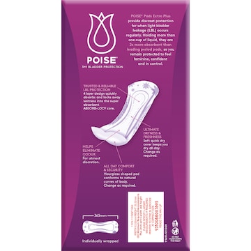 Poise Extra Pads 24 pack