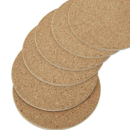 Cork Look Coasters, Set of 6 - Anko