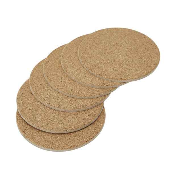 Cork Look Coasters, Set of 6 - Anko