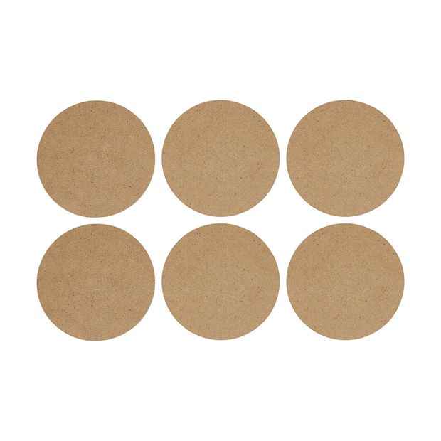Cork Look Coasters, Set of 6 - Anko