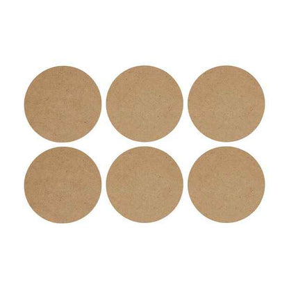 Cork Look Coasters, Set of 6 - Anko