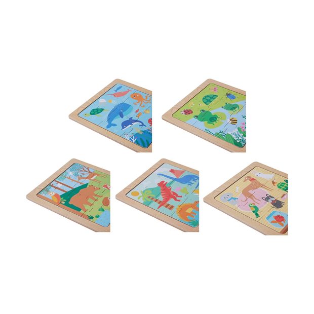 Wooden Jigsaw Puzzle, Assorted - Anko