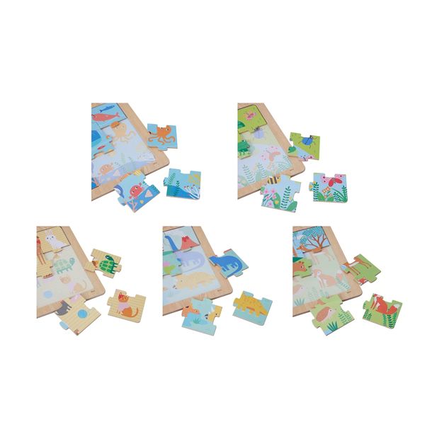 Wooden Jigsaw Puzzle, Assorted - Anko