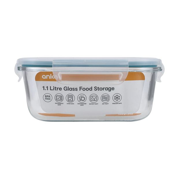 Glass Food Storage Container - Anko