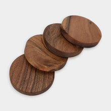 Acacia Wood Coasters, 4 Pack - Anko