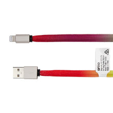 Lightning Cable, 2m Rainbow Rope - Anko