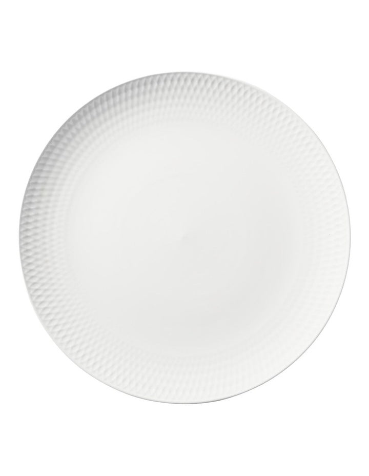 White Basics Diamonds Gift Boxed Round Platter 36cm in White