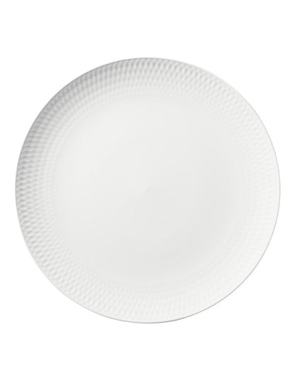 White Basics Diamonds Gift Boxed Round Platter 36cm in White