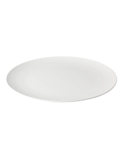 White Basics Diamonds Gift Boxed Round Platter 36cm in White