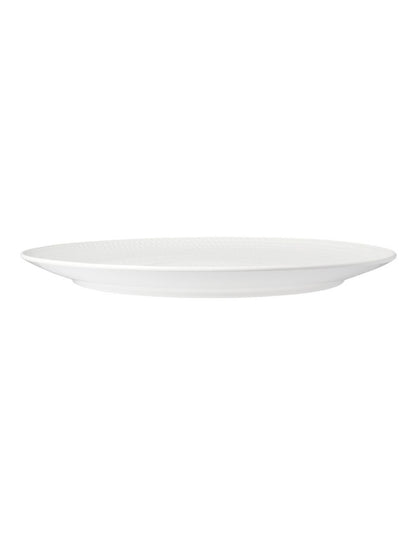White Basics Diamonds Gift Boxed Round Platter 36cm in White
