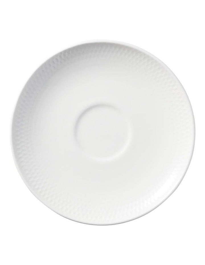 White Basics Diamonds Tea Cup & Saucer Set 260ml