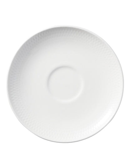 White Basics Diamonds Tea Cup & Saucer Set 260ml