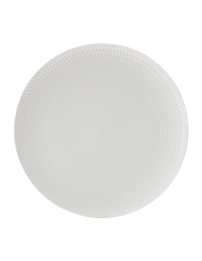 White Basics Diamonds Dinner Set 16 Piece in White