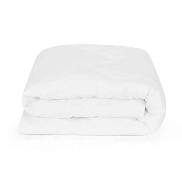 Cotton Top Fitted Mattress Protector, King Single Bed - Anko