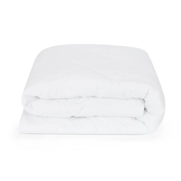 Cotton Top Fitted Mattress Protector, King Single Bed - Anko
