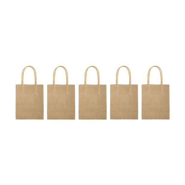 Kraft Loot Bags, 5 Pack - Anko