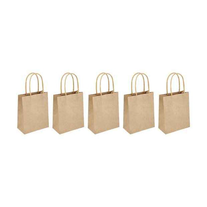 Kraft Loot Bags, 5 Pack - Anko