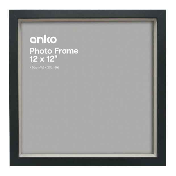 Photo Frame, 12" x 12", Black - Anko