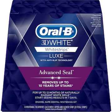 Oral-B 3D White Luxe Advance Seal Teeth Whitening Whitestrips 14 pack