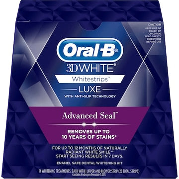 Oral-B 3D White Luxe Advance Seal Teeth Whitening Whitestrips 14 pack