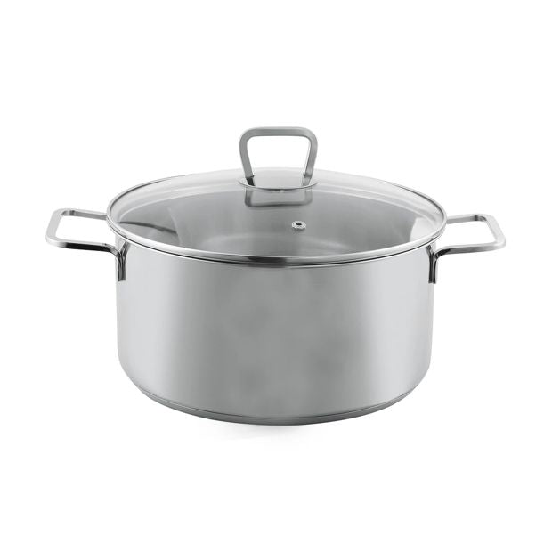 Stainless Steel Casserole, 24cm - Anko